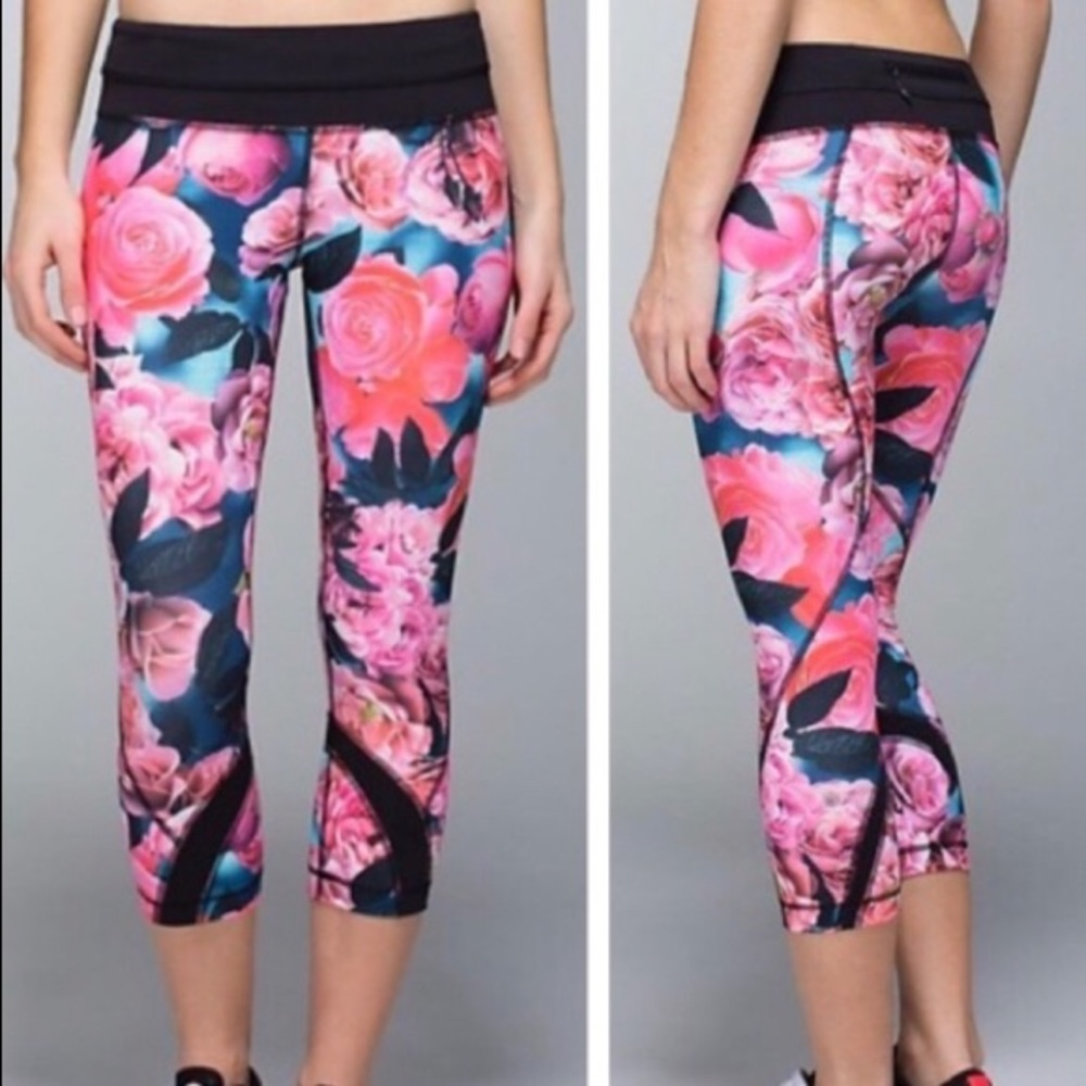 Lululemon Secret Garden Run Inspire Crop